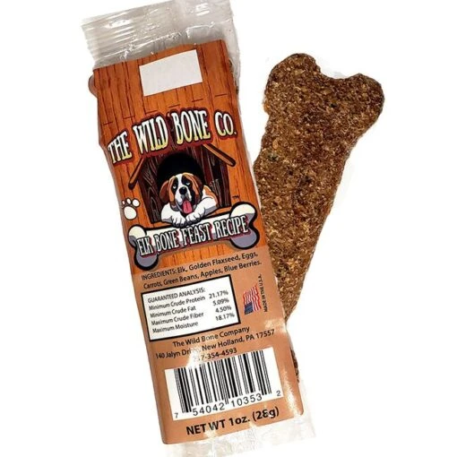 The Wild Bone Co. Elk Bone Feast Recipe Crunchy Dog Treats - 24 Ct -Tropiclean Store the wild bone co elk bone feast recipe crunchy dog treats 24 ct 591131