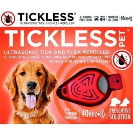 Tickless Pet Ultrasonic Flea And Tick Repeller For Dogs - Orange -Tropiclean Store tickless pet ultrasonic flea and tick repeller for dogs orange 488390