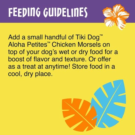 Tiki Dog Aloha Petites Air-Dried Morsels Chicken Food Toppers - 5 Oz Pouch -Tropiclean Store tiki dog aloha petites air dried morsels chicken food toppers 5 oz pouch 271978