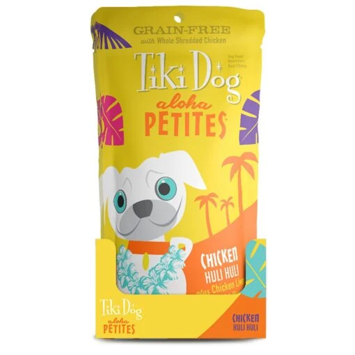 Tiki Dog Aloha Petites Chicken Huli Huli Dog Food In Pouches - 3.5 Oz Pouch - Case Of 12 -Tropiclean Store tiki dog aloha petites chicken huli huli dog food in pouches 35 oz pouch case of 12 277665