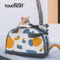 Touchcat 'Tote-Tails' Designer Airline Approved Collapsible Cat Carrier -Tropiclean Store touchcat tote tails designer airline approved collapsible cat carrier 305433