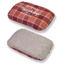 Touchdog 'Archi-Checked' Designer Plaid Oval Dog Bed -Tropiclean Store touchdog archi checked designer plaid oval dog bed 198613