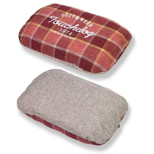 Touchdog 'Archi-Checked' Designer Plaid Oval Dog Bed -Tropiclean Store touchdog archi checked designer plaid oval dog bed 198613