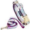 Touchdog 'Avery Patterned' Tough Stitched Embroidered Collar And Leash -Tropiclean Store touchdog avery patterned tough stitched embroidered collar and leash 282410