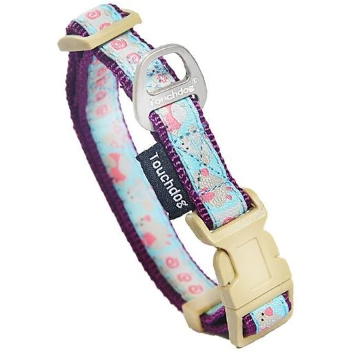 Touchdog 'Avery Patterned' Tough Stitched Embroidered Collar And Leash -Tropiclean Store touchdog avery patterned tough stitched embroidered collar and leash 912606