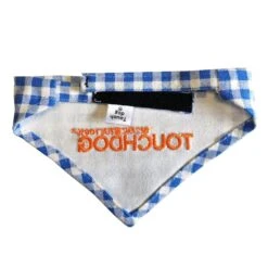 Touchdog Plaid Patterned Hook-and-Loop Fashion Dog Bandana -Tropiclean Store touchdog bad to the bone plaid patterned fashionable velcro bandana 318955