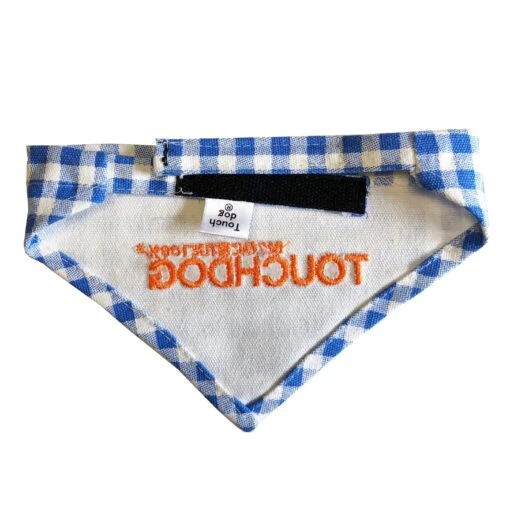 Touchdog Plaid Patterned Hook-and-Loop Fashion Dog Bandana -Tropiclean Store touchdog bad to the bone plaid patterned fashionable velcro bandana 318955 scaled