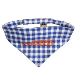 Touchdog Plaid Patterned Hook-and-Loop Fashion Dog Bandana -Tropiclean Store touchdog bad to the bone plaid patterned fashionable velcro bandana 443311