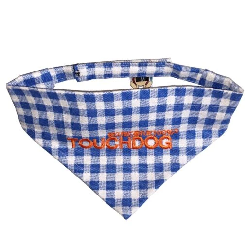 Touchdog Plaid Patterned Hook-and-Loop Fashion Dog Bandana -Tropiclean Store touchdog bad to the bone plaid patterned fashionable velcro bandana 443311 scaled