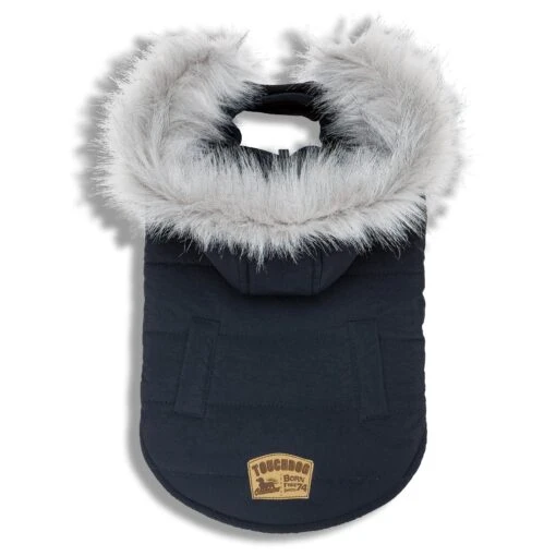 Touchdog 'Eskimo-Swag' Duck-Down Insulated Winter Dog Coat Parka -Tropiclean Store touchdog eskimo swag duck down parka dog coat 631015