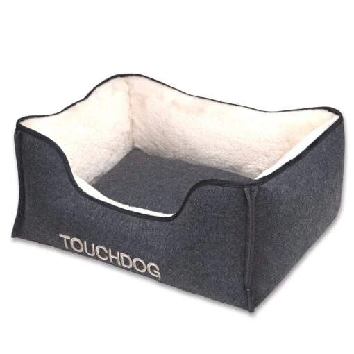 Touchdog 'Felter Shelter' Luxury Premium Designer Dog Bed -Tropiclean Store touchdog felter shelter luxury designer premium dog bed 974571