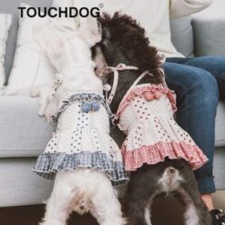 Touchdog Fetching Smock Designer Fashion Dog Dress -Tropiclean Store touchdog fetching smock designer dog dress 606741