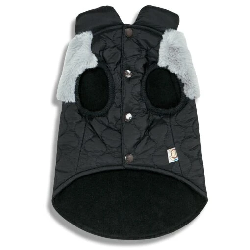 Touchdog 'Furrost-Bite' Fur And Fleece Designer Fashion Dog Jacket -Tropiclean Store touchdog furrost bite fur and fleece fashion dog jacket 483924