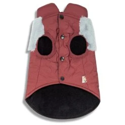 Touchdog 'Furrost-Bite' Fur And Fleece Designer Fashion Dog Jacket -Tropiclean Store touchdog furrost bite fur and fleece fashion dog jacket 818365