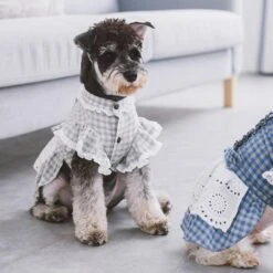 Touchdog 'I Love Poochi' Classical Plaid Fashion Designer Dog Dress -Tropiclean Store touchdog i love poochi classical fashion plaid dog dress 694951