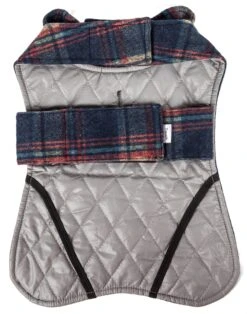 Touchdog ® 2-In-1 Tartan Plaid Dog Jacket And Matching Reversible Dog Mat -Tropiclean Store touchdog r 2 in 1 tartan plaided dog jacket with matching reversible dog mat 612396