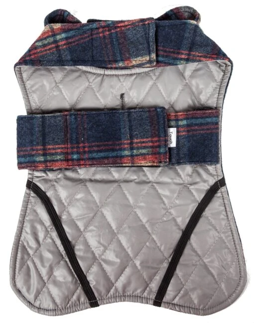 Touchdog ® 2-In-1 Tartan Plaid Dog Jacket And Matching Reversible Dog Mat -Tropiclean Store touchdog r 2 in 1 tartan plaided dog jacket with matching reversible dog mat 612396 scaled