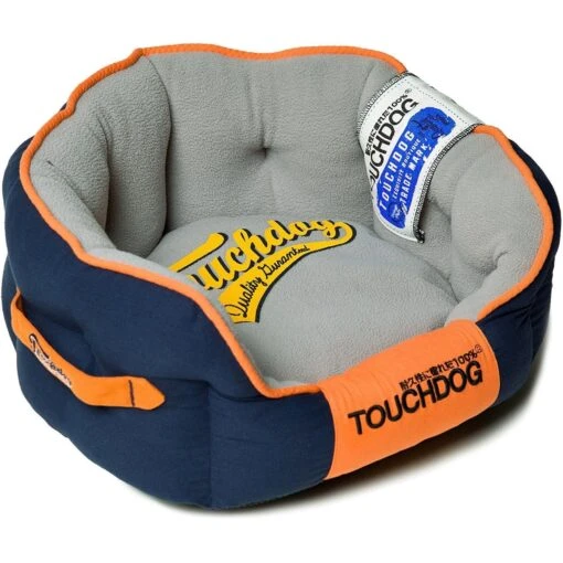 Touchdog ® 'Castle-Bark' Original Premium Designer Rounded Dog Bed -Tropiclean Store touchdog r castle bark original ultimate rounded retro faded premium designer fashion pet dog bed 614304