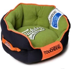 Touchdog ® 'Castle-Bark' Original Premium Designer Rounded Dog Bed -Tropiclean Store touchdog r castle bark original ultimate rounded retro faded premium designer fashion pet dog bed 859695