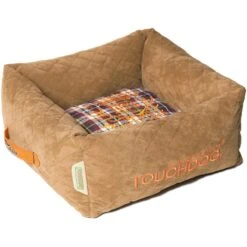 Touchdog ® 'Exquisite-Wuff' Quilted Squared Designer Dog Bed -Tropiclean Store touchdog r exquisite wuff posh rectangular diamond stitched fashion designer quilted fleece pet dog bed mat lounge 293145