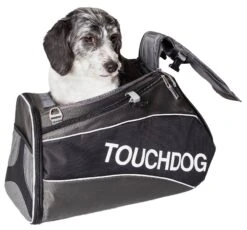 Touchdog ® 'Modern-Glide' Airline Approved Water-Resistant Sporty Travel Fashion Pet Dog Carrier -Tropiclean Store touchdog r modern glide airline approved water resistant sporty travel fashion pet dog carrier 963445