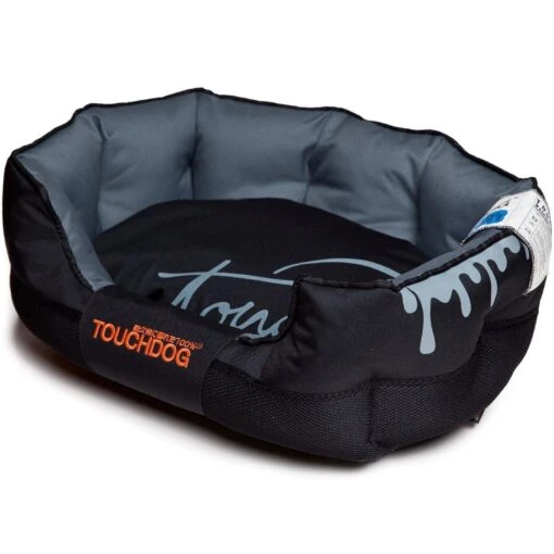 Touchdog ® 'Performance-Max' Sporty Reflective Water-Resistant Dog Bed -Tropiclean Store touchdog r performance max sporty comfort cushioned reflective water resistant fashion pet dog bed mat 307157