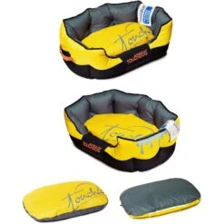 Touchdog ® 'Performance-Max' Sporty Reflective Water-Resistant Dog Bed -Tropiclean Store touchdog r performance max sporty comfort cushioned reflective water resistant fashion pet dog bed mat 320983