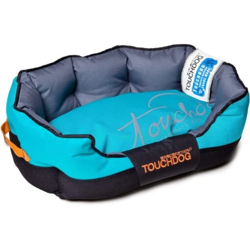 Touchdog ® 'Performance-Max' Sporty Reflective Water-Resistant Dog Bed -Tropiclean Store touchdog r performance max sporty comfort cushioned reflective water resistant fashion pet dog bed mat 638944