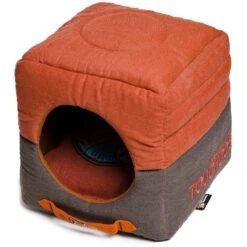 Touchdog ® 'Vintage Squared' 2-in-1 Convertible And Collapsible Dog And Cat Bed -Tropiclean Store touchdog r vintage squared convertible and reversible retro printed 2 in 1 collapsible pet dog cat house bed 120804