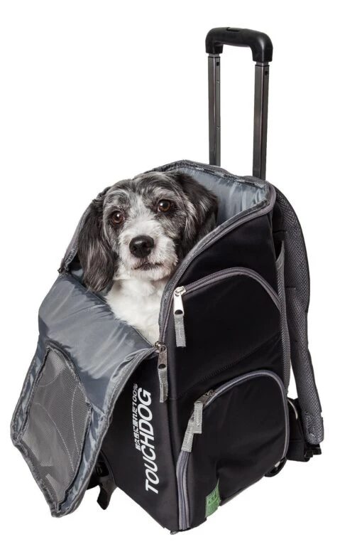 Touchdog ® 'Wuffle Duffle' 2-in-1 Wheeled Backpack Sporty Pet Carrier -Tropiclean Store touchdog r wuffle duffle 2 in 1 wheeled backpack sporty fashion pet dog carrier 941369