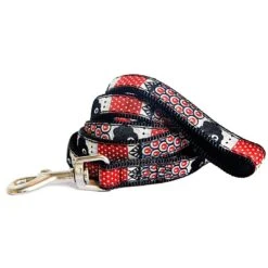 Touchdog Tough Stitched Durable Embroidered Leash And Harness - Black -Tropiclean Store touchdog tough stitched durable embroidered leash and harness black 783186