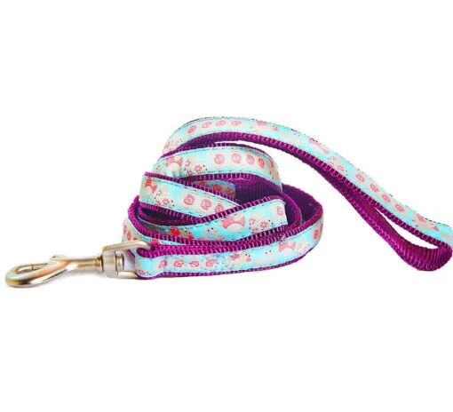 Touchdog Tough Stitched Durable Embroidered Leash And Harness - Blue -Tropiclean Store touchdog tough stitched durable embroidered leash and harness blue 141667