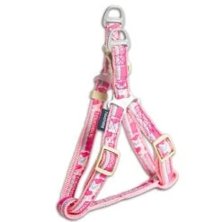 Touchdog Tough Stitched Durable Embroidered Leash And Harness - Pink -Tropiclean Store touchdog tough stitched durable embroidered leash and harness pink 856394