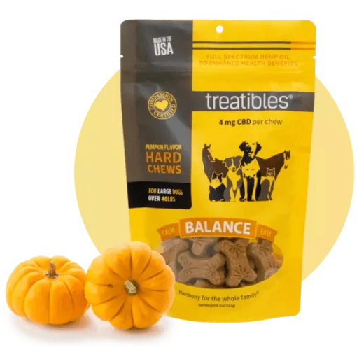 Treatibles Full Size Small Pumpkin Hard Chews 1mg (75 Ct) Hard Chew Dog Supplements - 5oz Bag -Tropiclean Store treatibles full size small pumpkin hard chews 1mg 75 ct hard chew dog supplements 5oz bag 348419