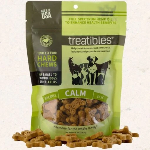 Treatibles Full Size Small Turkey Hard Chews 1mg (75 Ct) Hard Chew Dog Supplements - 5 Oz Bag -Tropiclean Store treatibles full size small turkey hard chews 1mg 75 ct hard chew dog supplements 5 oz bag 561903