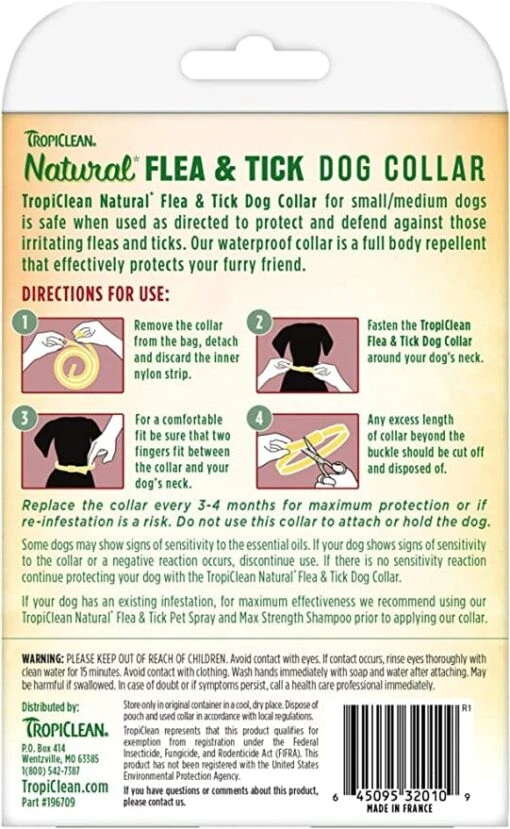 Tropiclean Flea & Tick Repellent Collar For Small Dogs -Tropiclean Store tropiclean flea tick repellent collar for small dogs 533999