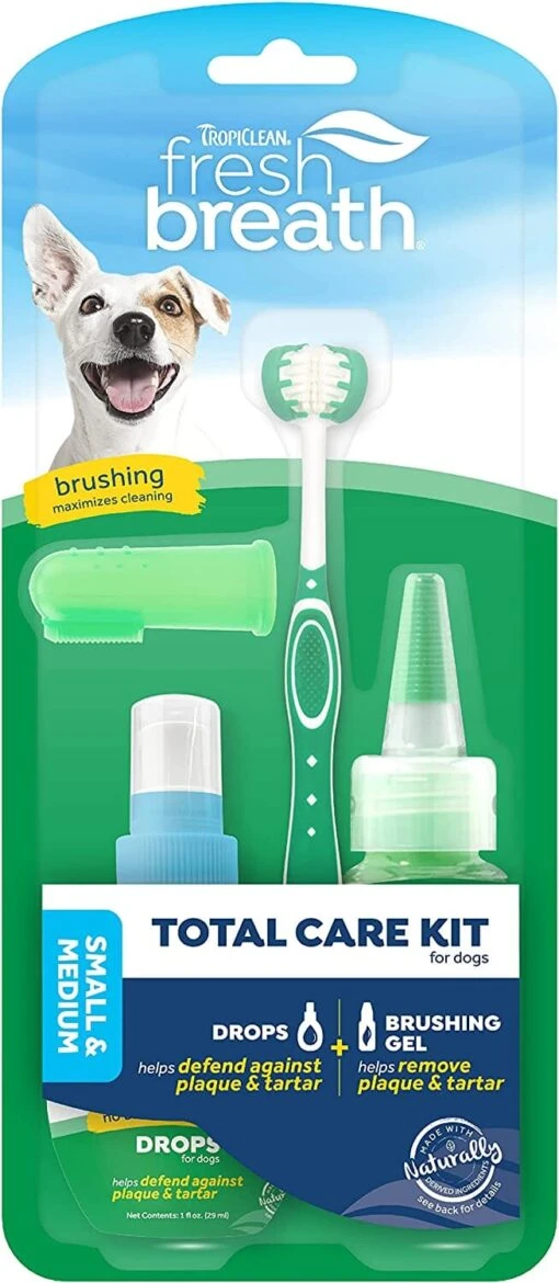 Tropiclean Fresh Breath Small Dog Total Care Kit - 2 Oz -Tropiclean Store tropiclean fresh breath small dog total care kit 2 oz 354931