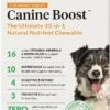 Ultimate Pet Nutrition Canine Boost Tablets Instant Nutrition Booster Dog Supplements - 60 Count -Tropiclean Store ultimate pet nutrition canine boost tablets instant nutrition booster dog supplements 60 count 126890