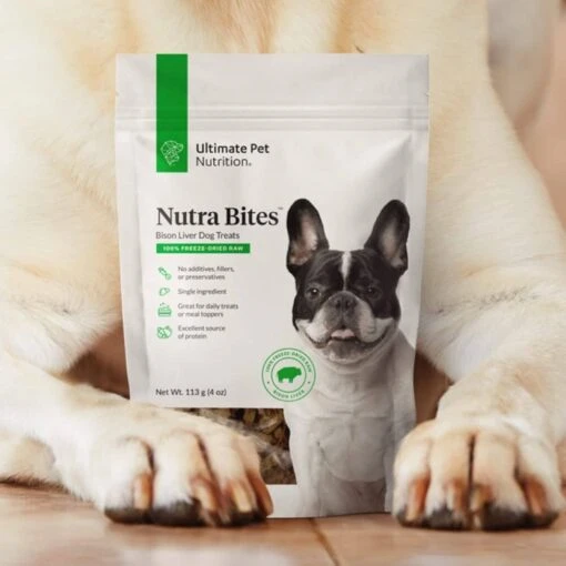 Ultimate Pet Nutrition Nutra Bites Bison Liver Freeze-Dried Dog Treats - 4 Oz -Tropiclean Store ultimate pet nutrition nutra bites bison liver freeze dried dog treats 4 oz 418476