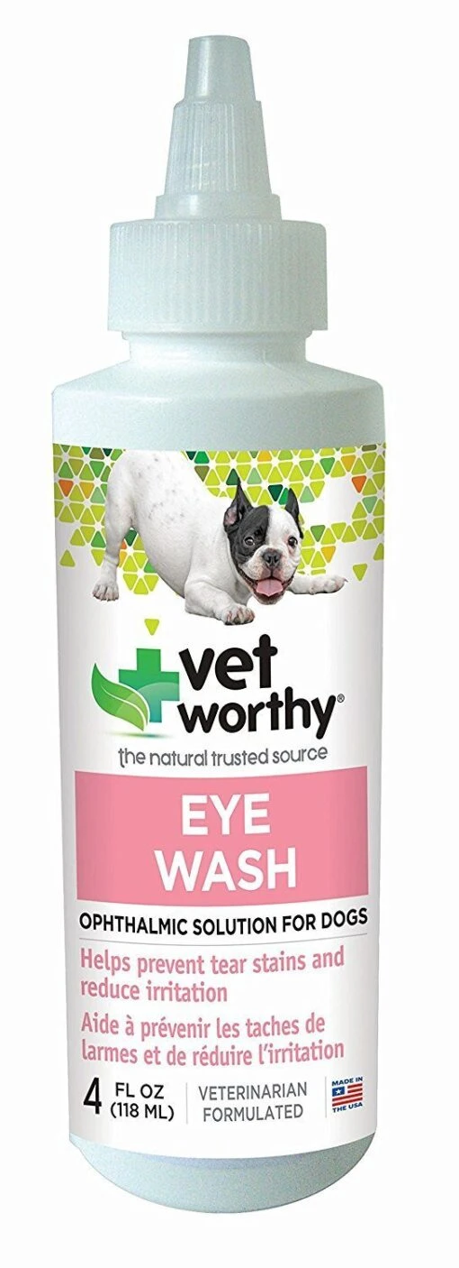 Vet Worthy First Aid Eye Wash For Dogs And Cats - 4 Oz Bottle -Tropiclean Store vet worthy first aid eye wash for dogs and cats 4 oz bottle 347221