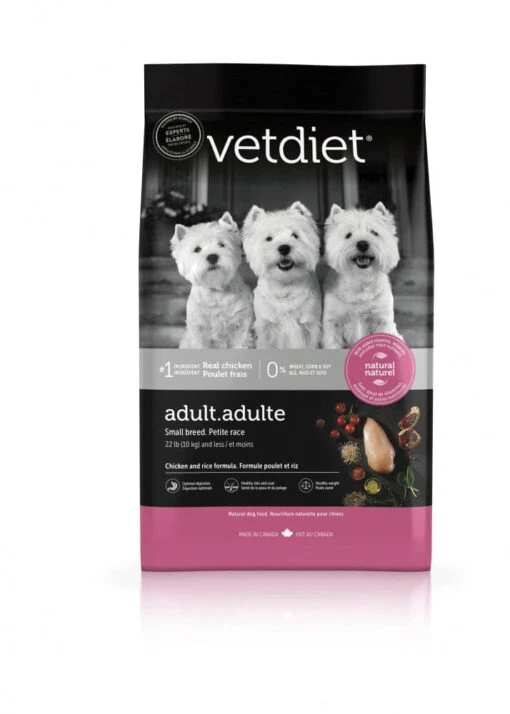 Vetdiet Chicken & Rice Formula Adult Small Breed Dog Food -Tropiclean Store vetdiet chicken rice formula adult small breed dog food 344610