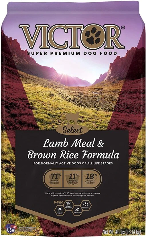 Victor Select Lamb & Rice Formula Dry Dog Food - 40 Lb Bag -Tropiclean Store victor select lamb rice formula dry dog food 40 lb bag 910359