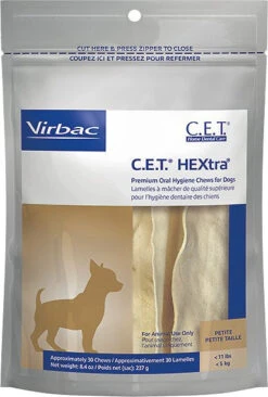 Virbac C.E.T. HEXtra Premium Oral Hygiene Chews -Tropiclean Store virbac cet hextra premium oral hygiene chews 899721