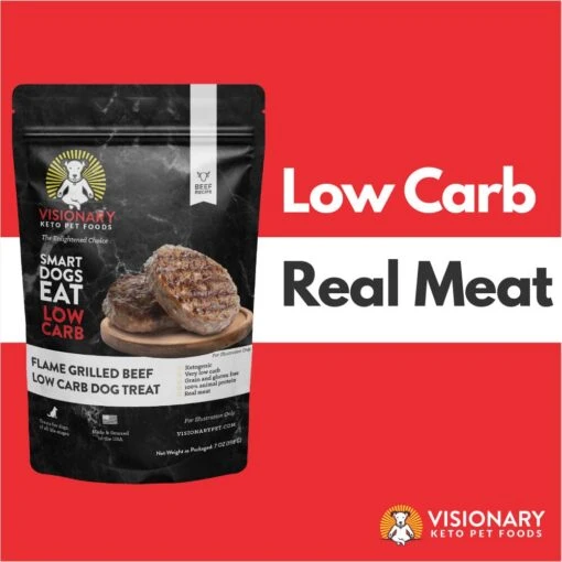 Visionary Pet Beef Recipe Low Carb Keto Treats For Dogs -Tropiclean Store visionary pet beef recipe low carb keto treats for dogs 756955