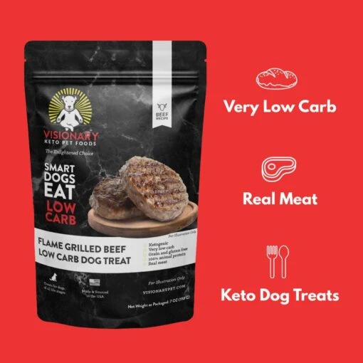 Visionary Pet Beef Recipe Low Carb Keto Treats For Dogs -Tropiclean Store visionary pet beef recipe low carb keto treats for dogs 865572