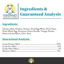 Visionary Pet Chicken Recipe Low Carb Keto Treats For Dogs -Tropiclean Store visionary pet chicken recipe low carb keto treats for dogs 442046