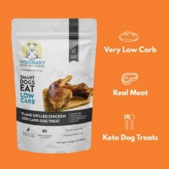 Visionary Pet Chicken Recipe Low Carb Keto Treats For Dogs -Tropiclean Store visionary pet chicken recipe low carb keto treats for dogs 708540