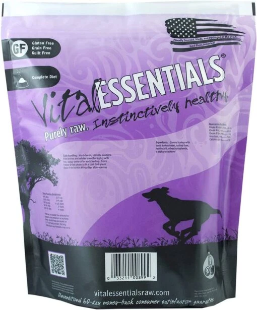 Vital Essentials Nibblets Turkey Entrée Freeze-Dried Dog Food - 1 Lb -Tropiclean Store vital essentials nibblets turkey entree freeze dried dog food 1 lb 884359