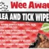 Wee Away Flea And Tick Wipes - Mini Size Cat And Dog Wipes - 10 Wipes Per Pack - 10 Packs -Tropiclean Store wee away flea and tick wipes mini size cat and dog wipes 10 wipes per pack 10 packs 487359