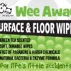 Wee Away Floor And Surface Wipes - Mini Size Cat And Dog Wipes - 10 Wipes Per Pack - 10 Packs -Tropiclean Store wee away floor and surface wipes mini size cat and dog wipes 10 wipes per pack 10 packs 818999